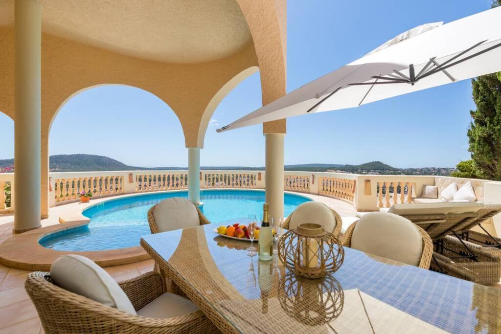 Meerblick Villa "Buena Vista" In Santa Ponsa, Mallorca Экстерьер фото